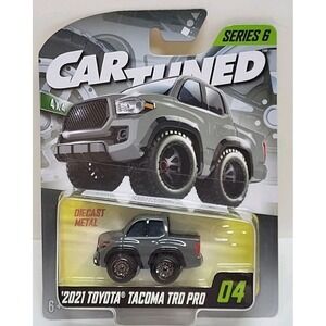New 2025 Car Tuned Series 6 2021‎ Toyota Tacoma TRD PRO #4 Toy Collectible